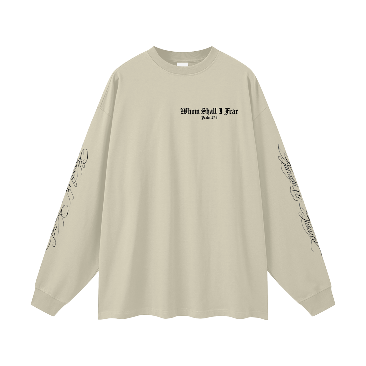 Whom Shall I Fear Oversized Long Sleeve T-Shirt